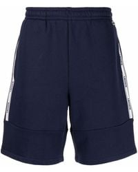 Lacoste Logo-stripe Track Shorts - Blue