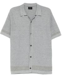 Brioni - Waffle-Knit Short-Sleeve Shirt - Lyst