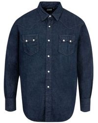 Orslow - Long-Sleeve Denim Shirt - Lyst