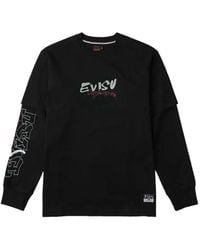 Evisu - Layered-Sleeve Graphic-Print T-Shirt - Lyst