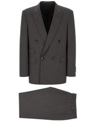 Giorgio Armani - Double-Breasted Wool Suit - Lyst