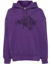 Lanvin - X Future Logo-Print Cotton Hoodie - Lyst
