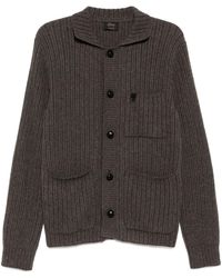 Brioni - Long Sleeve Cardigan - Lyst