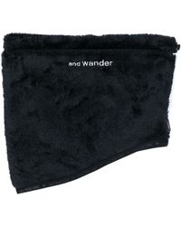 and wander - Logo-embroidered Fleece Neck Warmer - Lyst