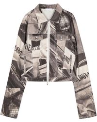 Helmut Lang - Car-Print Denim Shirt Jacket - Lyst