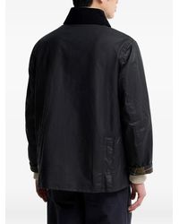 Barbour - Macdale Waxed-Cotton Corduroy-Collar Jacket - Lyst