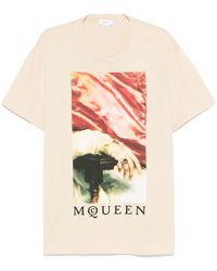 McQueen - Painting-Print T-Shirt - Lyst