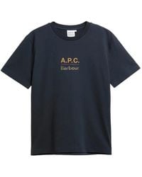 Barbour - X A.P.C Logo-Print T-Shirt - Lyst