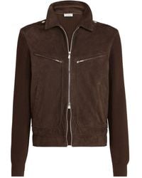 Brunello Cucinelli - Suede Jacket - Lyst