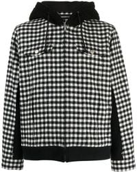 Undercover - Check-Print Hooded Jacket - Lyst