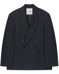 Nanushka - Anselm Pinstripe Double-Breasted Blazer - Lyst