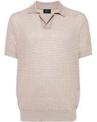 Brioni - Knitted Polo Shirt - Lyst