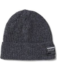 Neighborhood - Ribbed Logo-Patch Beanie Hat - Lyst