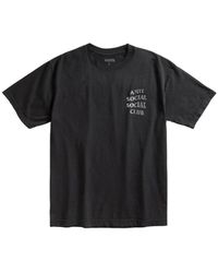 ANTI SOCIAL SOCIAL CLUB - Rhinestone-Logo T-Shirt - Lyst