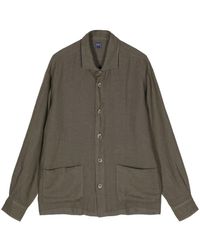 Fedeli - Button-Up Linen Shirt - Lyst