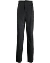 Ferrari - Tailored Striped Virgin-Wool Trousers - Lyst