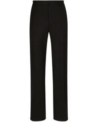 Dolce & Gabbana - Straight-Leg Wool Trousers - Lyst