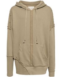 Greg Lauren - Distressed Cotton Hoodie - Lyst