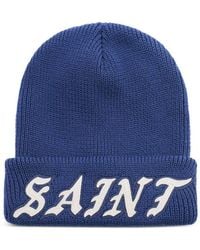 SAINT Mxxxxxx - Logo-Appliqué Beanie Hat - Lyst