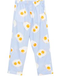 Moschino - Graphic-Print Trousers - Lyst