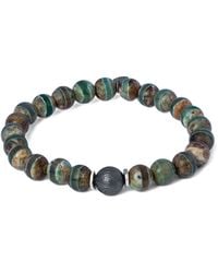 Tateossian - Lhasa Graffiato Beaded-Stone Bracelet - Lyst