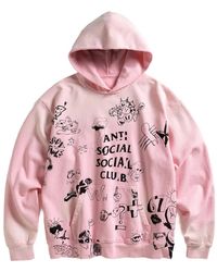 ANTI SOCIAL SOCIAL CLUB - Illustrated-Print Hoodie - Lyst