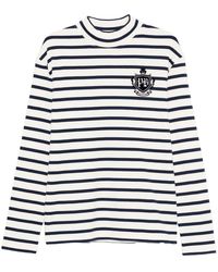 Balmain - Striped Long-Sleeve T-Shirt - Lyst