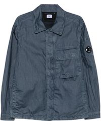 C.P. Company - 50 Fili Wax Zipped Lens Overshirt - Lyst