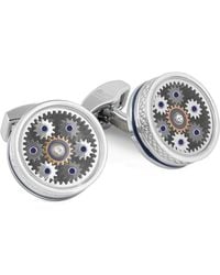 Tateossian - Septa Gear Round Cufflinks - Lyst