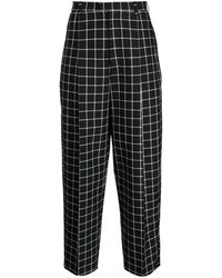 Marni - Checked Tapered Trousers - Lyst