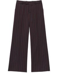 McQueen - Pinstripe Tailored Trousers - Lyst