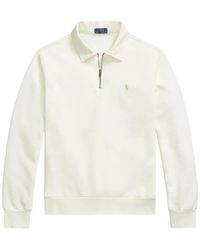 Polo Ralph Lauren - Quarter-Zip Logo-Embroidered Polo Shirt - Lyst