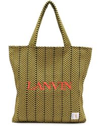 Lanvin - X Future Embroidered-Logo Tote Bag - Lyst