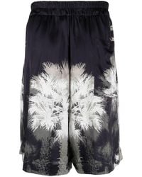 Laneus - Palm-Tree Print Shorts - Lyst