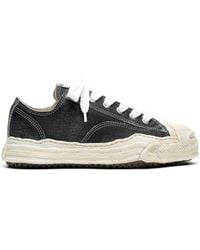 Maison Mihara Yasuhiro - Baskets En Cuir Shrink Hank Og Sole - Lyst