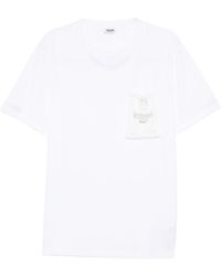 Moschino - Lace-Up Pocket T-Shirt - Lyst