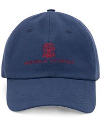 Brunello Cucinelli - Garment-Dyed Twisted Cotton Gabardine Baseball Cap With Embroidered Logo - Lyst