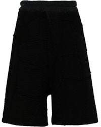 By Walid - Elasticated-waistband Cotton Shorts - Lyst