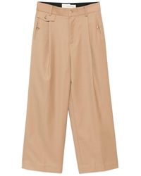 Feng Chen Wang - Slashed Wide-Leg Trousers - Lyst