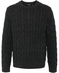 Theory - Cable Knit Mock Neck Sweater - Lyst