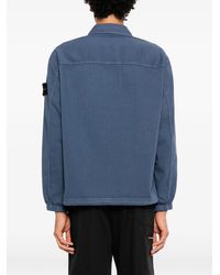 Stone Island - Compass-Patch Herringbone Shirt - Lyst