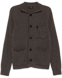 Brioni - Long Sleeve Cardigan - Lyst