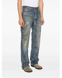 Mastercraft Union - Distressed Paint-Splatter Jeans - Lyst