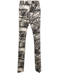 Amiri - Floral Aloha Slash Flare Trousers - Lyst