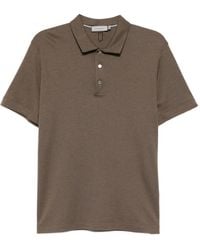 Canali - Cotton-Blended Polo Shirt - Lyst
