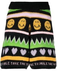 Joshua Sanders - Graphic-Print Knitted Shorts - Lyst