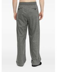 Giorgio Armani - Elasticated-Waistband Turn-Up Trousers - Lyst