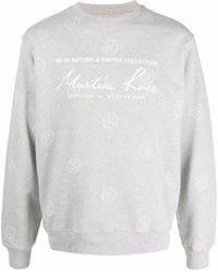 Martine Rose - Logo-print Crew-neck Sweatshirt - Lyst