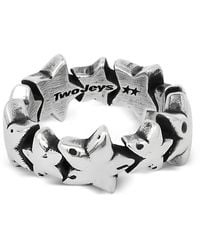 Twojeys - Star Band Ring - Lyst