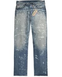 RRL - Paint-Splattered Jeans - Lyst